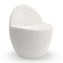 White Boucle Accent Chair | Caracole Noa