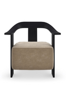Brown Suede Seat Accent Chair | Caracole Luca | Oroatrade.com