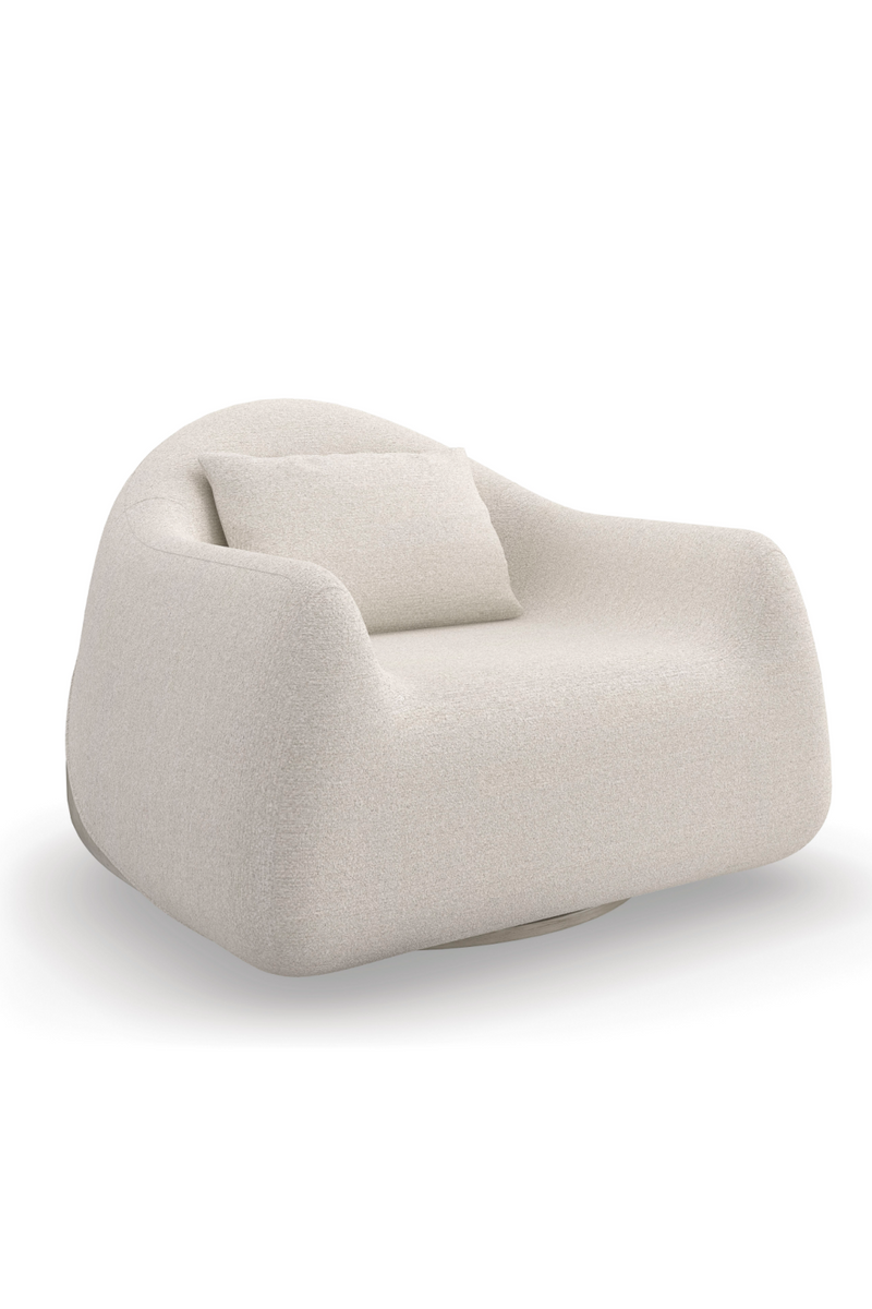 Bouclé Modern Swivel Chair | Caracole Serenity | Oroatrade.com