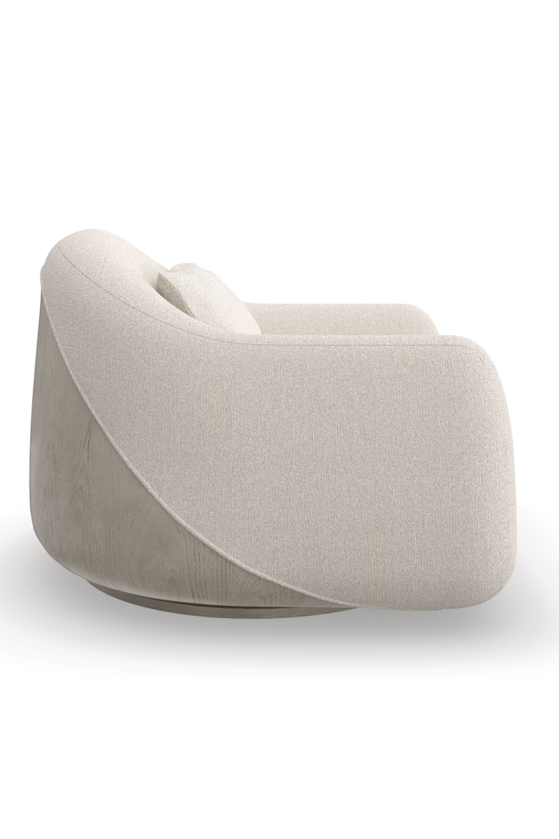 Bouclé Modern Swivel Chair | Caracole Serenity | Oroatrade.com