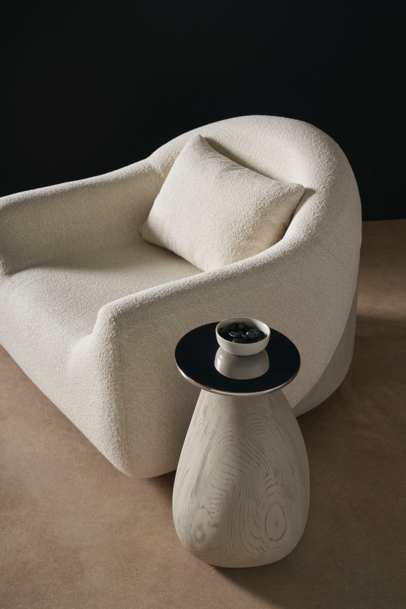 Bouclé Modern Swivel Chair | Caracole Serenity | Oroatrade.com