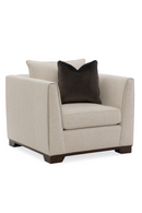 Taupe Linen Lounge Chair | Caracole Moderne | Oroatrade.com
