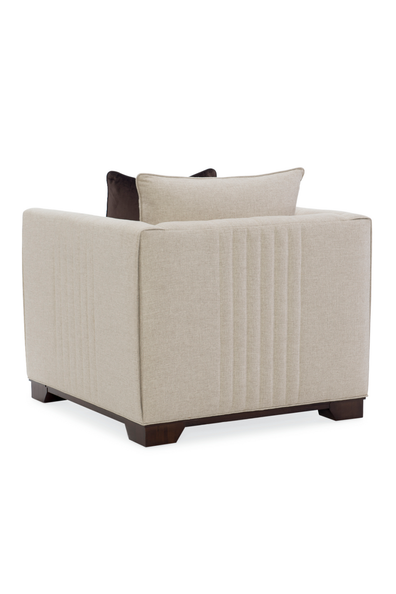 Taupe Linen Lounge Chair | Caracole Moderne | Oroatrade.com