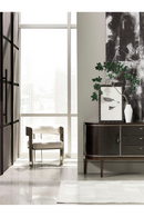 Cream Curved Modern Accent Chair | Caracole Streamliner | Oroa.com