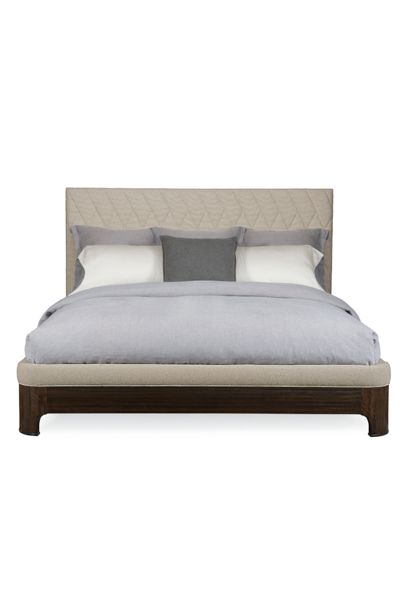 Neutral-Toned Quilted Bed | Caracole Moderne | Oroatrade.com