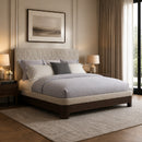 Neutral-Toned Quilted Bed | Caracole Moderne