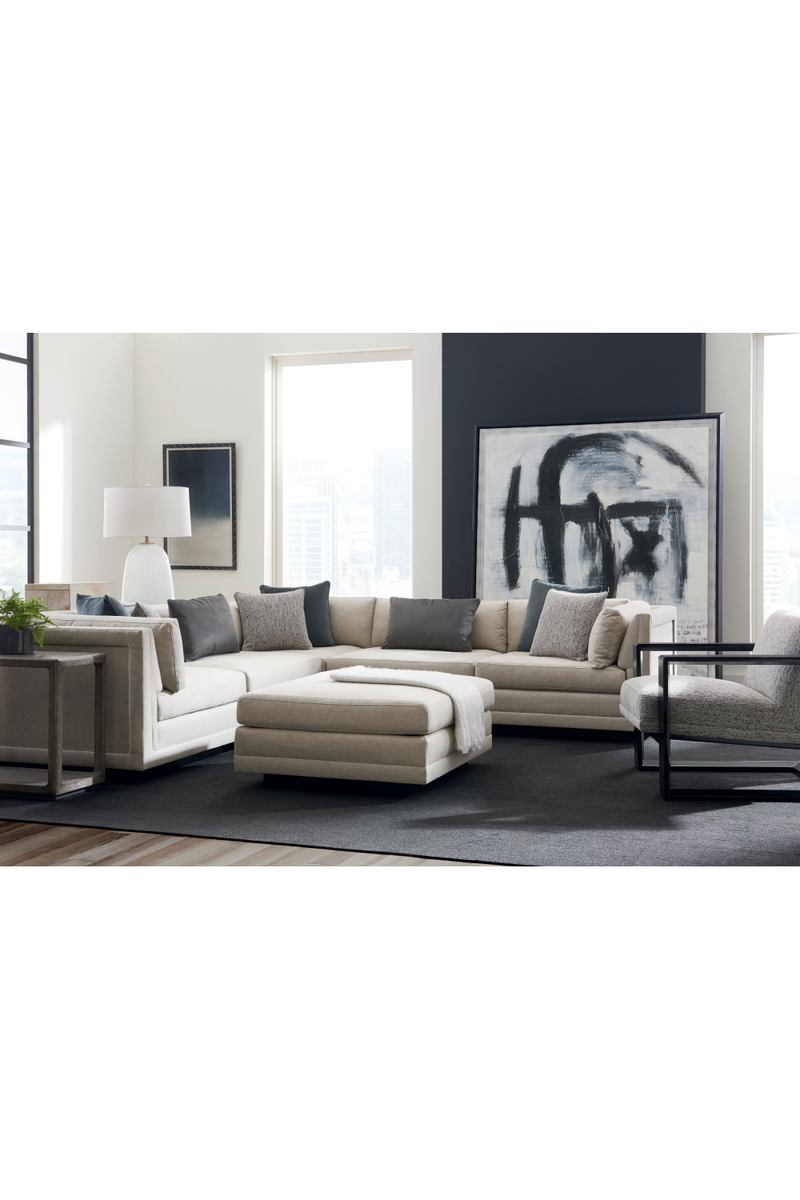 Modern Minimalist Ottoman | Caracole Fusion | Oroatrade.com