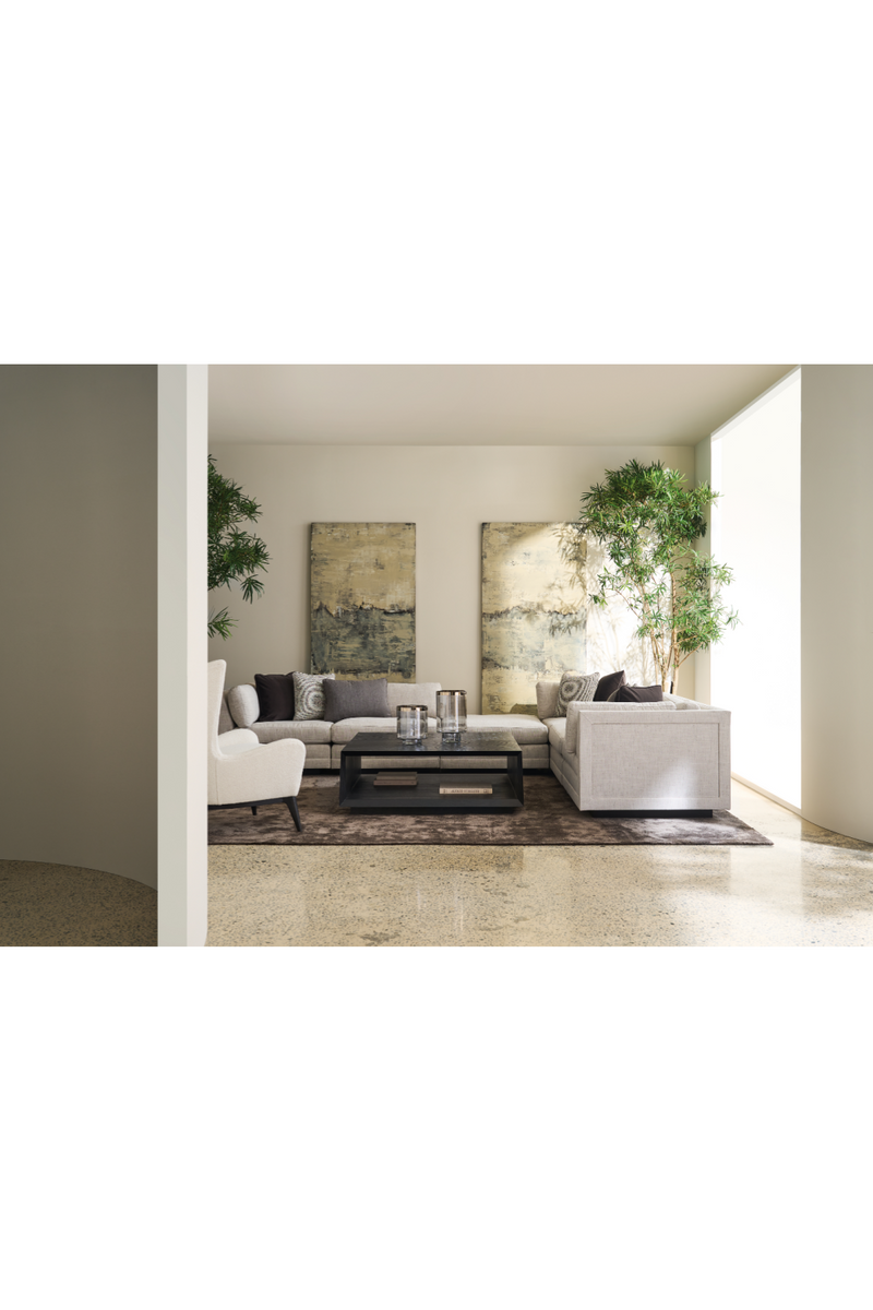 Modern Minimalist Ottoman | Caracole Fusion | Oroatrade.com