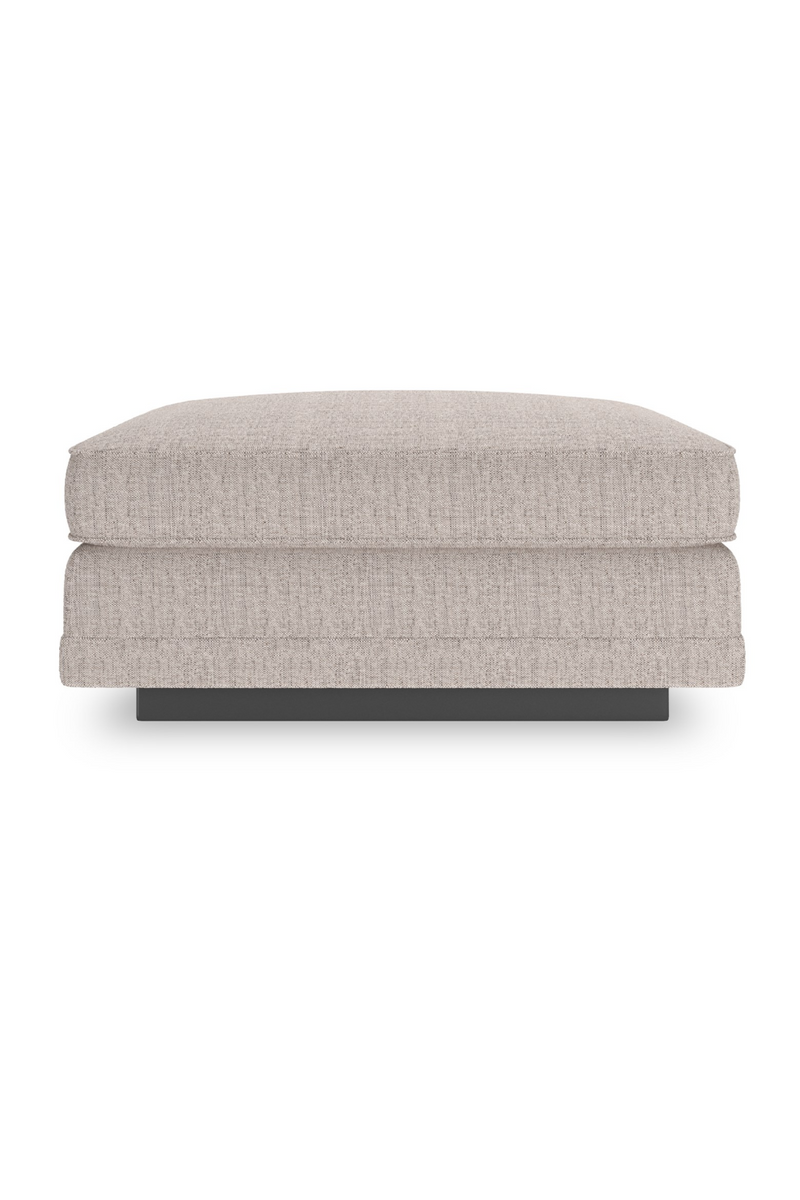 Beige Woven Ottoman | Caracole Fusion | Oroatrade.com