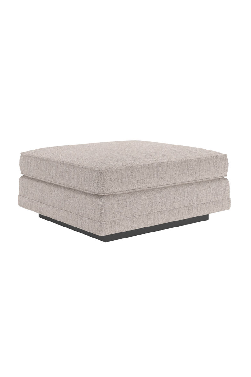 Beige Woven Ottoman | Caracole Fusion | Oroatrade.com