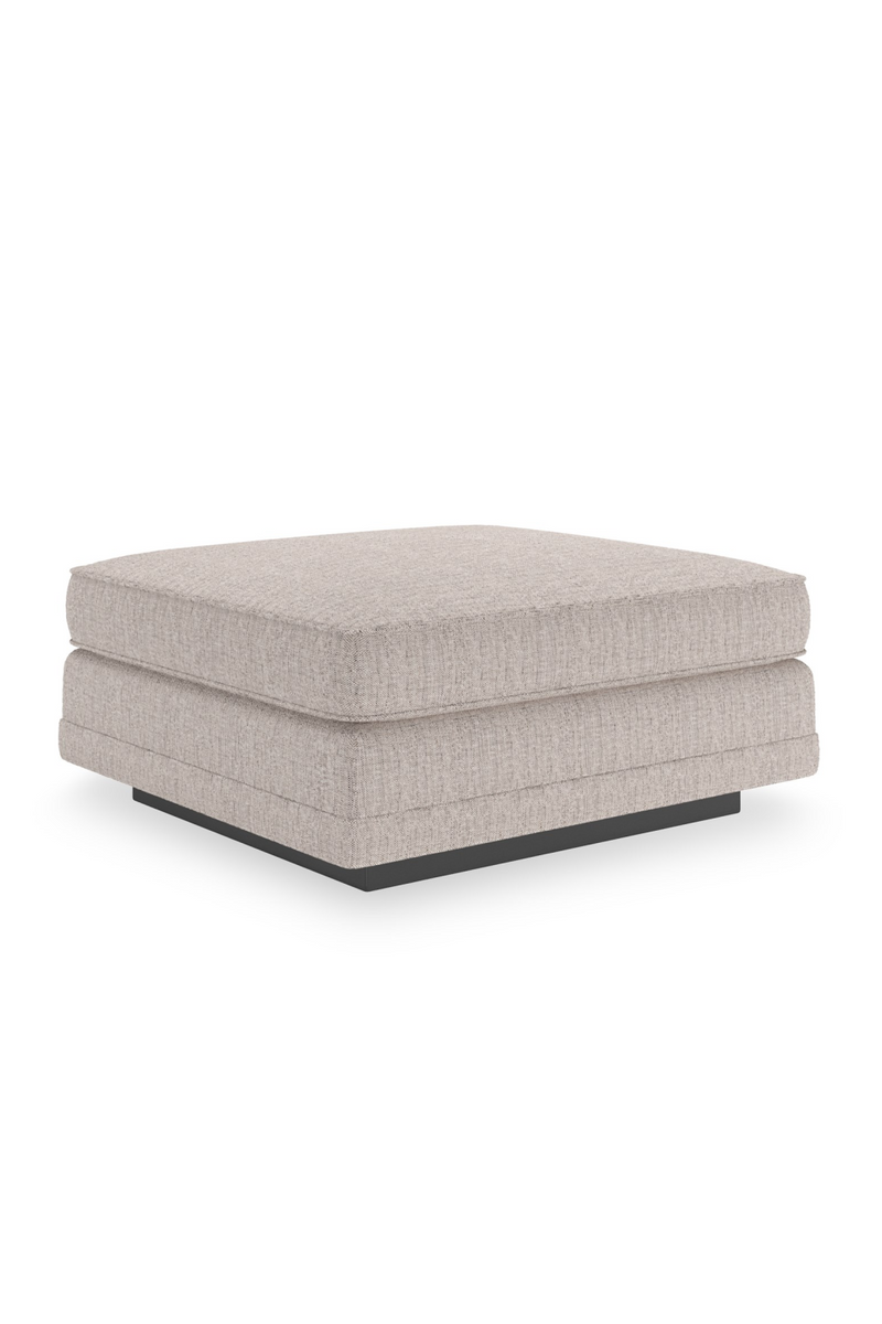 Beige Woven Ottoman | Caracole Fusion | Oroatrade.com