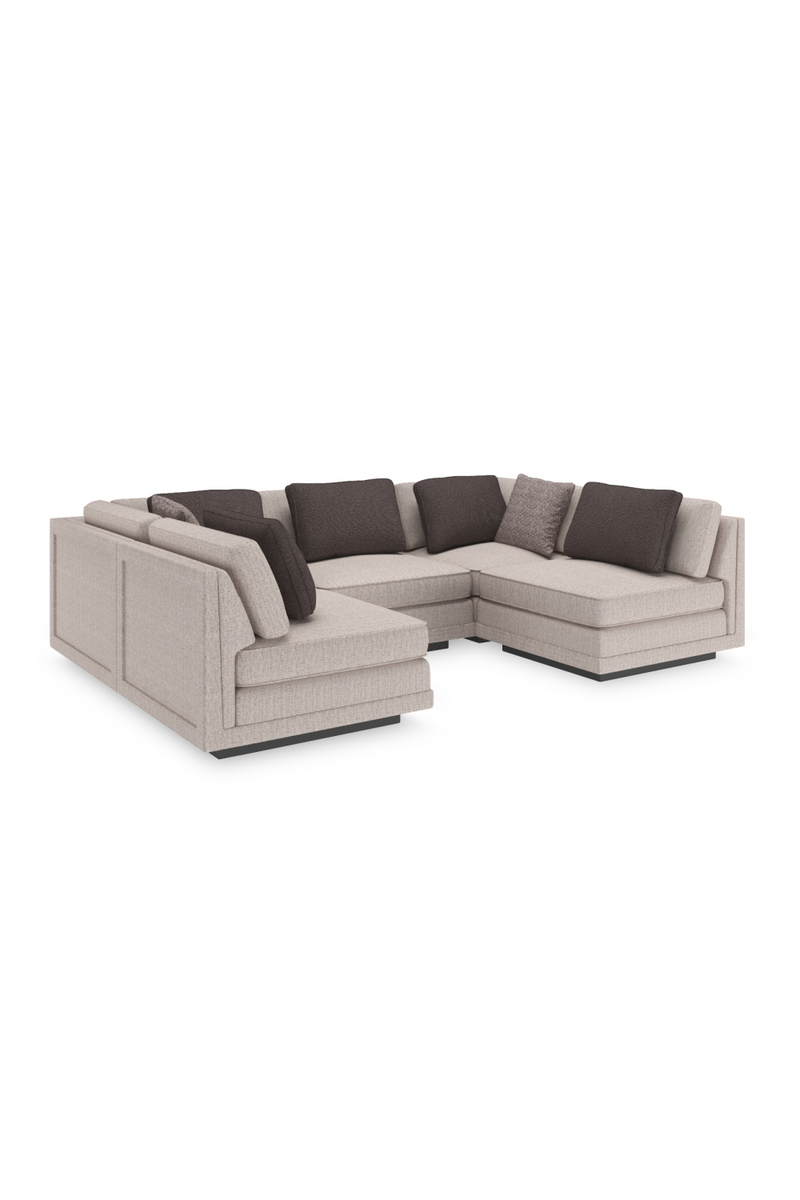 Beige Armless Chair | Caracole Fusion | Oroatrade.com