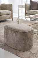 Gray Velvet Ottoman | Caracole Small Wonder | Oroatrade.com