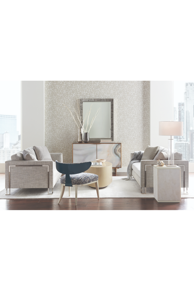 Crescent Back Accent Chair | Caracole Half Moon | Oroatrade.com