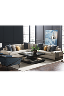 Neutral-Toned Sectional Sofa | Caracole I'm Shelf-Ish | oroatrade.com