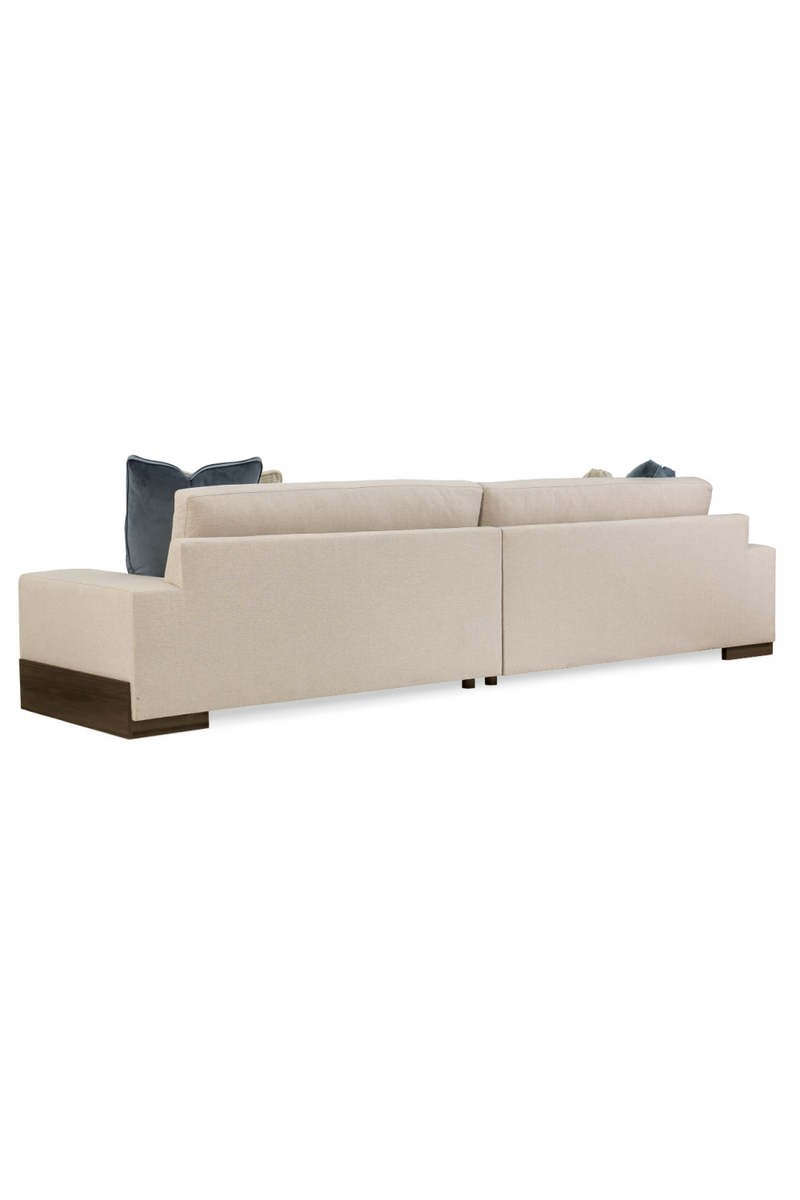 Neutral-Toned Sectional Sofa | Caracole I'm Shelf-Ish | oroatrade.com