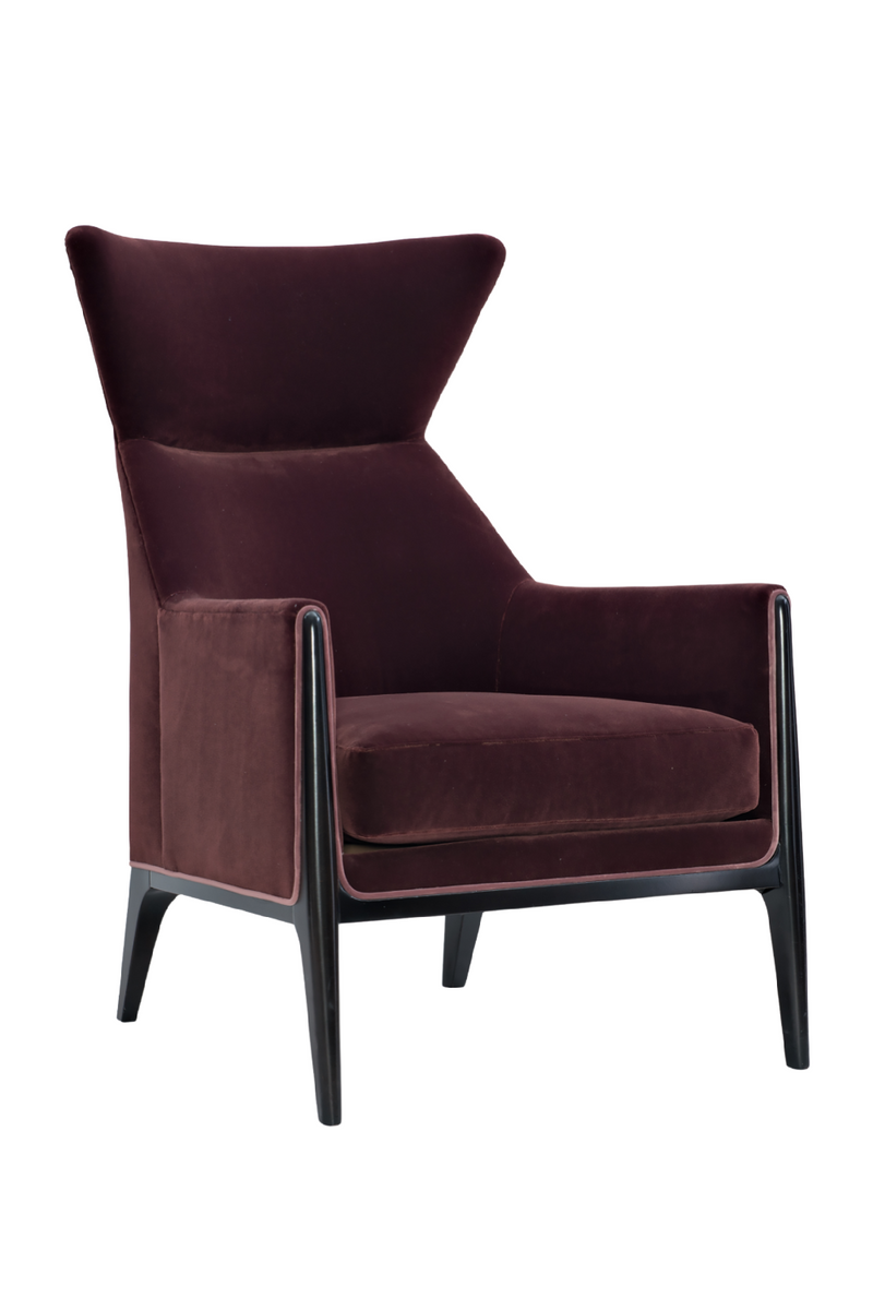 Plum Velvet Occasional Chair | Caracole Boundless | Oroatrade.com