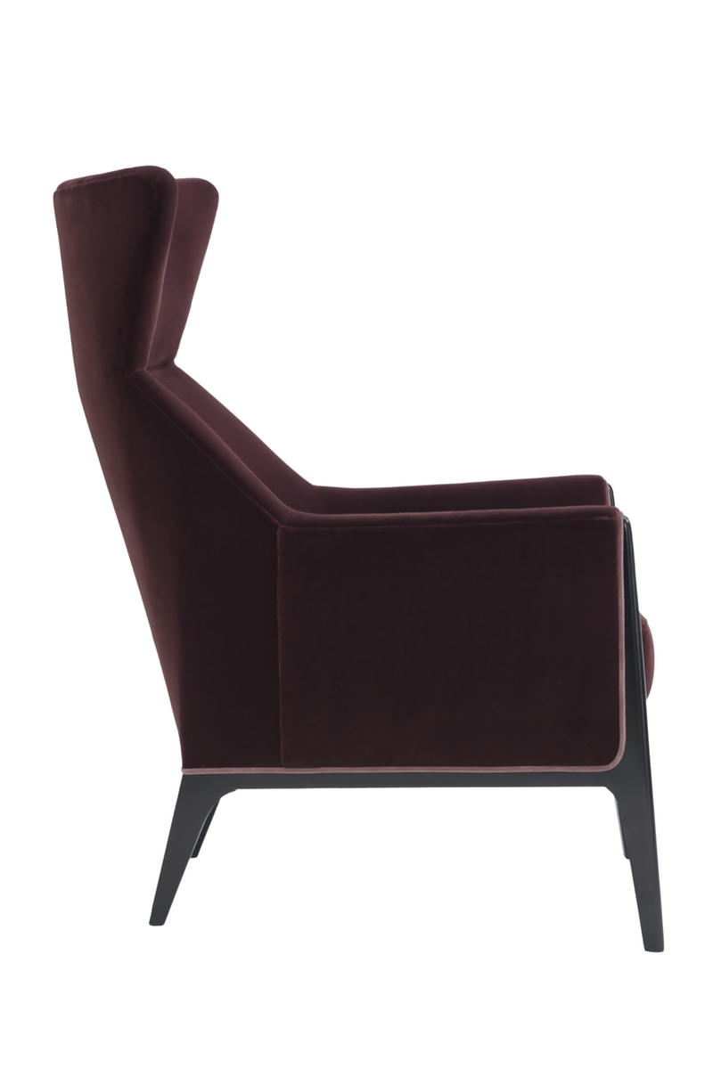 Plum Velvet Occasional Chair | Caracole Boundless | Oroatrade.com