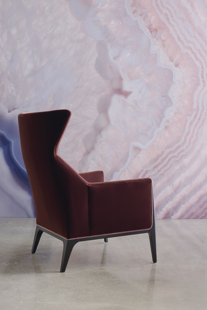 Plum Velvet Occasional Chair | Caracole Boundless | Oroatrade.com
