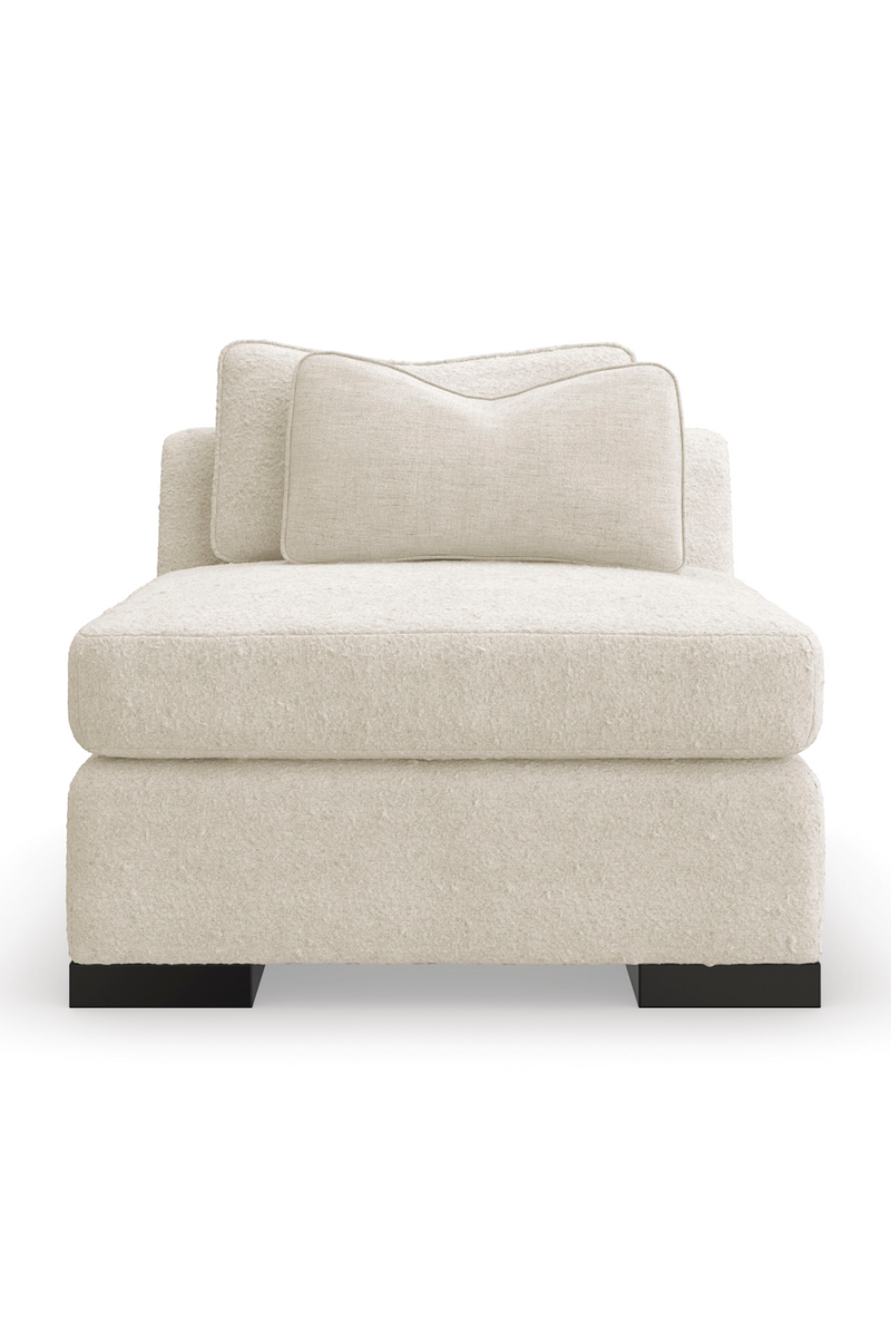 Cream Modern Armless Chair | Caracole Edge | Oroatrade.com