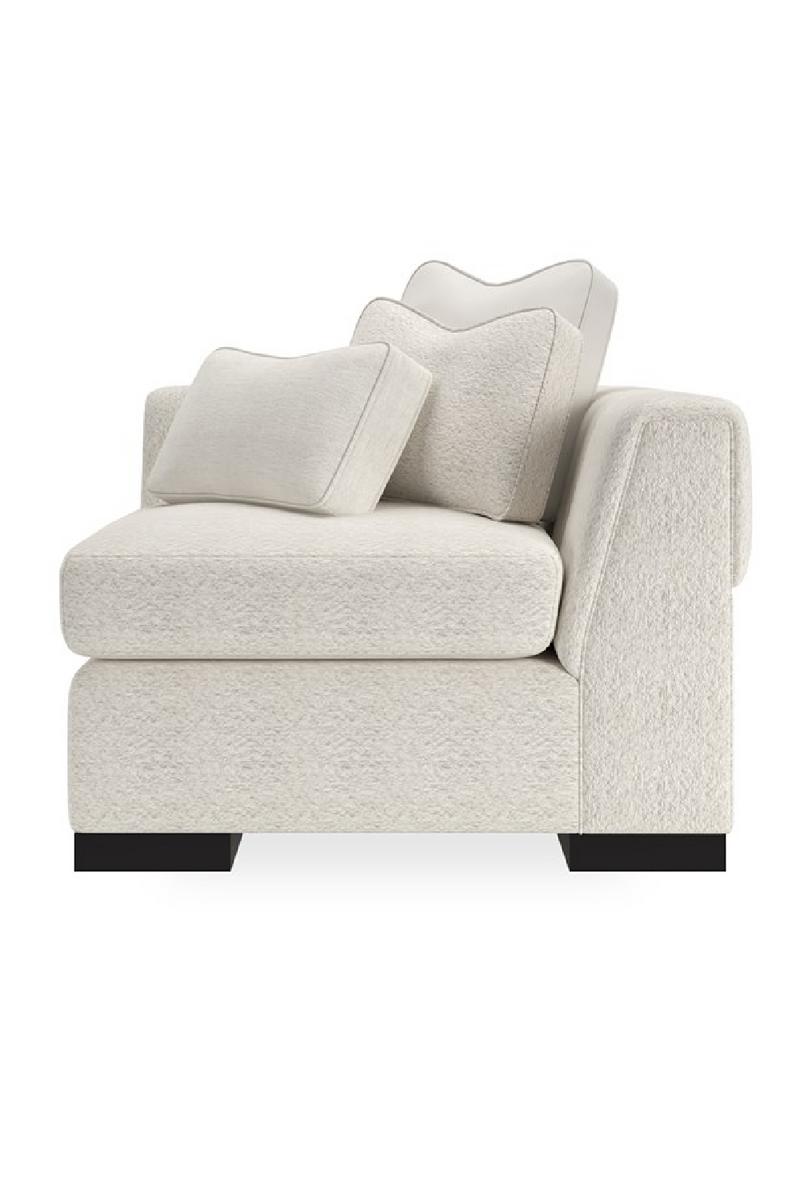 Cream Channeled Corner Sofa | Caracole Edge | Oroatrade.com