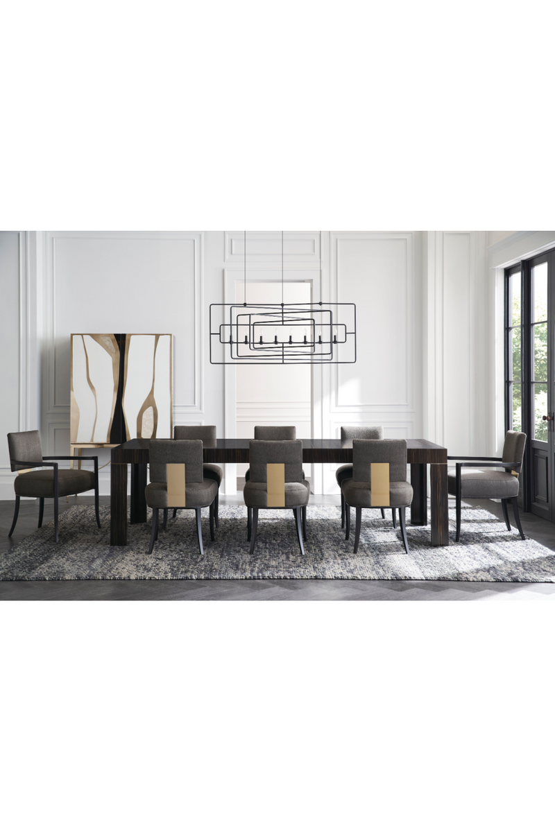 Striated Wood Extendable Dining Table | Caracole Edge | Oroatrade.com
