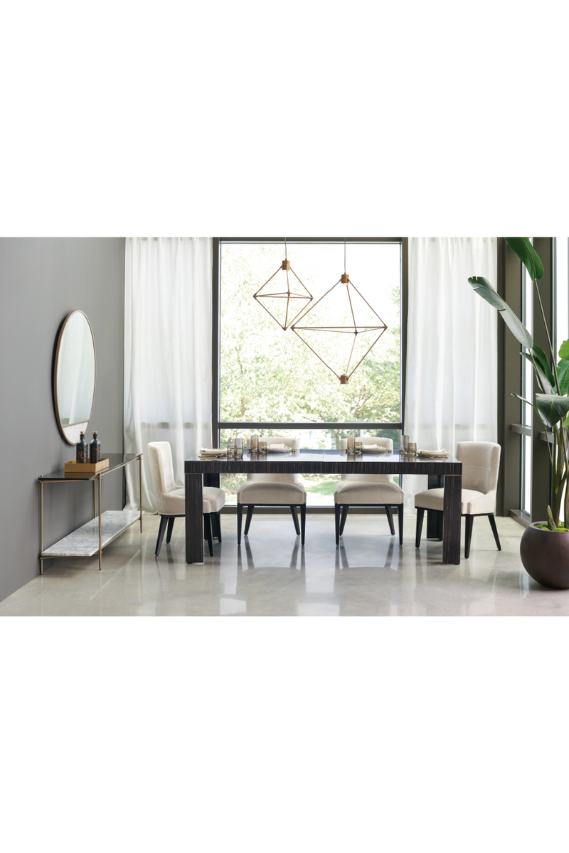 Striated Wood Extendable Dining Table | Caracole Edge | Oroatrade.com