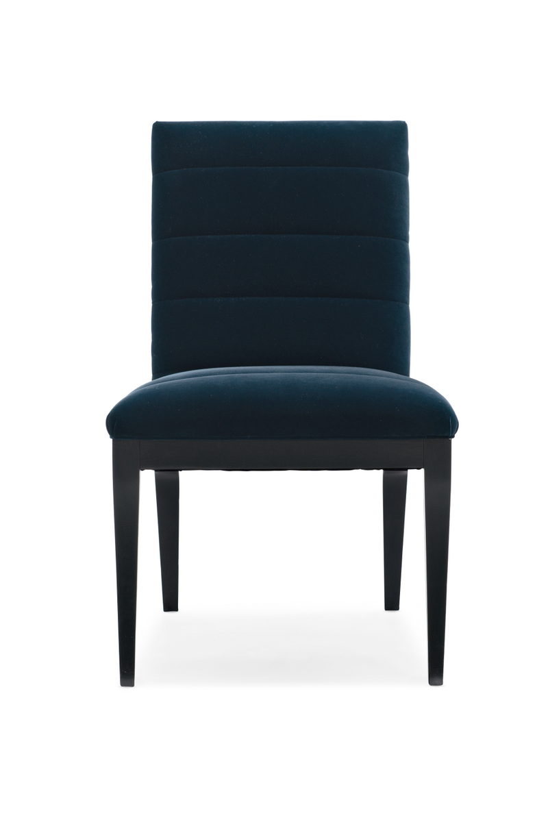 Blue Channeled Side Chair Set (2) | Caracole Edge | Oroatrade.com