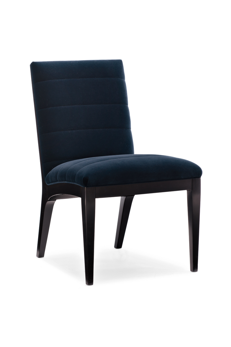 Blue Channeled Side Chair Set (2) | Caracole Edge | Oroatrade.com