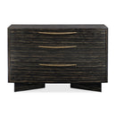 Striated Black 3-Drawer Dresser | Caracole Vector