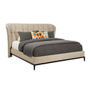 Beige Quilted Bed | Caracole Vector