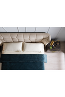 Beige Modern Upholstered California King Bed | Caracole Vector | Oroatrade.com