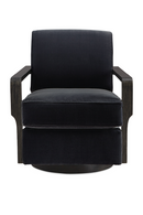 Black Art Deco Swivel Chair | Caracole Rewind | Oroatrade.com