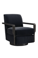 Black Art Deco Swivel Chair | Caracole Rewind | Oroatrade.com