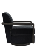 Black Art Deco Swivel Chair | Caracole Rewind | Oroatrade.com