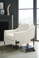 White Modern Lounge Armchair | Caracole Remix | Oroatrade.com