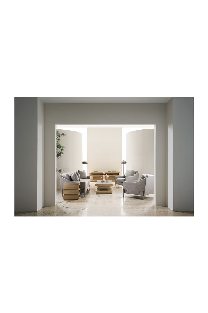 White Modern Lounge Armchair | Caracole Remix | Oroatrade.com