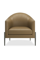 Brown Leather Accent Chair | Caracole Rebound | Oroatrade.com