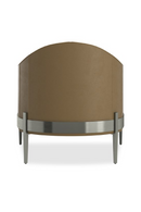 Brown Leather Accent Chair | Caracole Rebound | Oroatrade.com