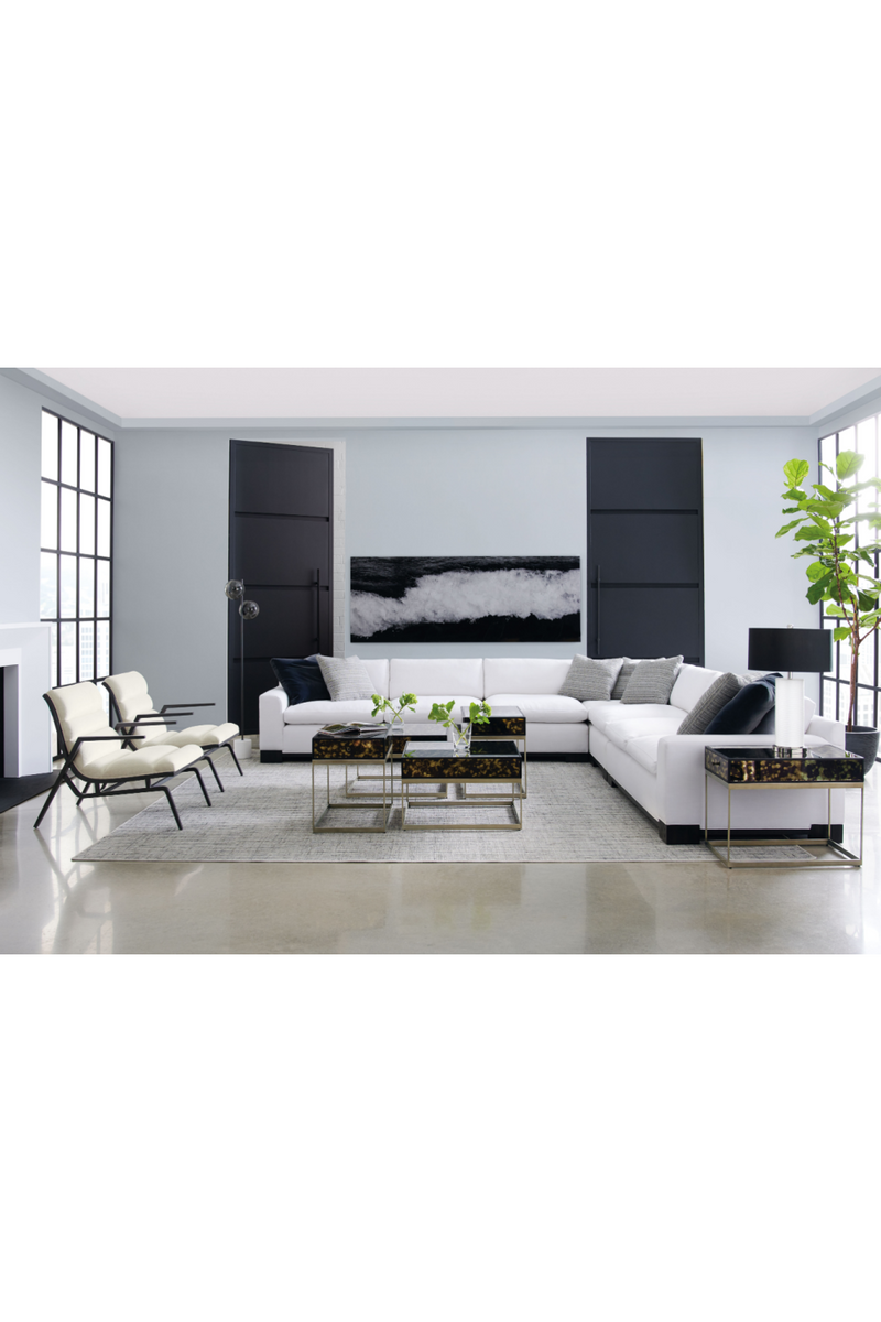 White Modern Modular Sofa | Caracole Refresh | Oroatrade.com