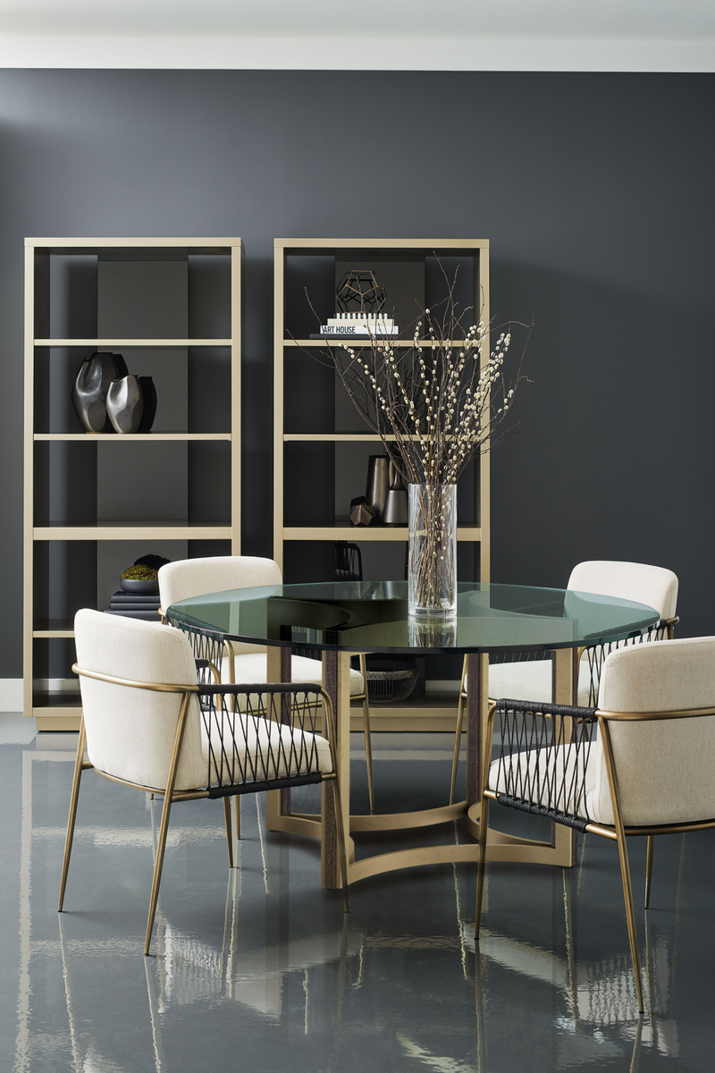 Round Glass Dining Table | Caracole Remix Remix | Oroatrade.com