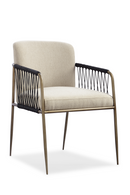 Black Cord Detail Dining Armchair | Caracole Remix | Oroatrade.com