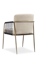 Black Cord Detail Dining Armchair | Caracole Remix | Oroatrade.com