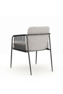 Woven Black Cord Dining Chair | Caracole Remix | Oroatrade.com