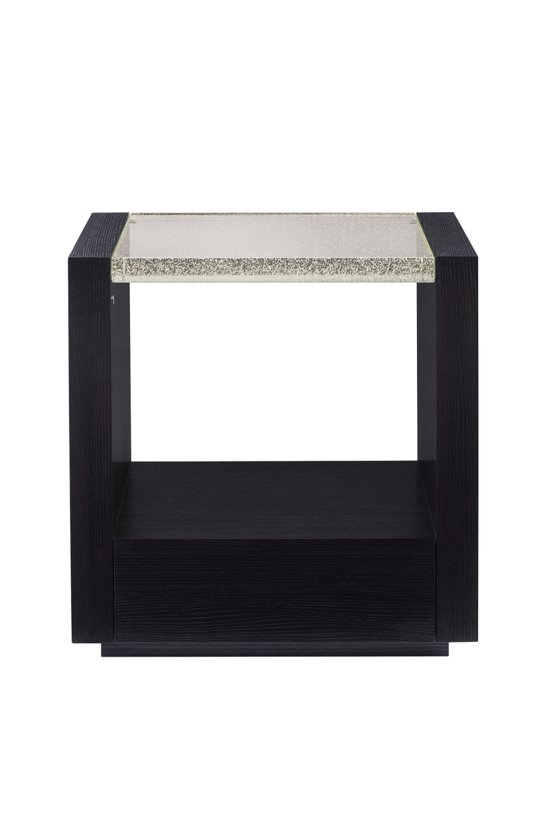 Black Ash Modern Nightstand S | Caracole Remix | Oroatrade.com