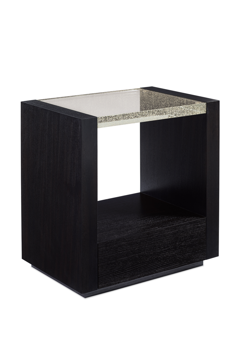 Black Ash Modern Nightstand S | Caracole Remix | Oroatrade.com