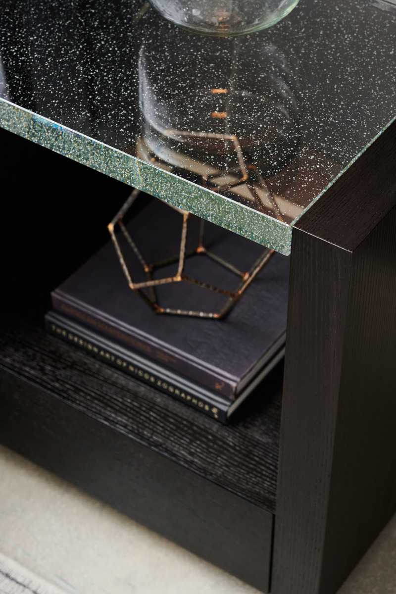 Black Ash Modern Nightstand S | Caracole Remix | Oroatrade.com