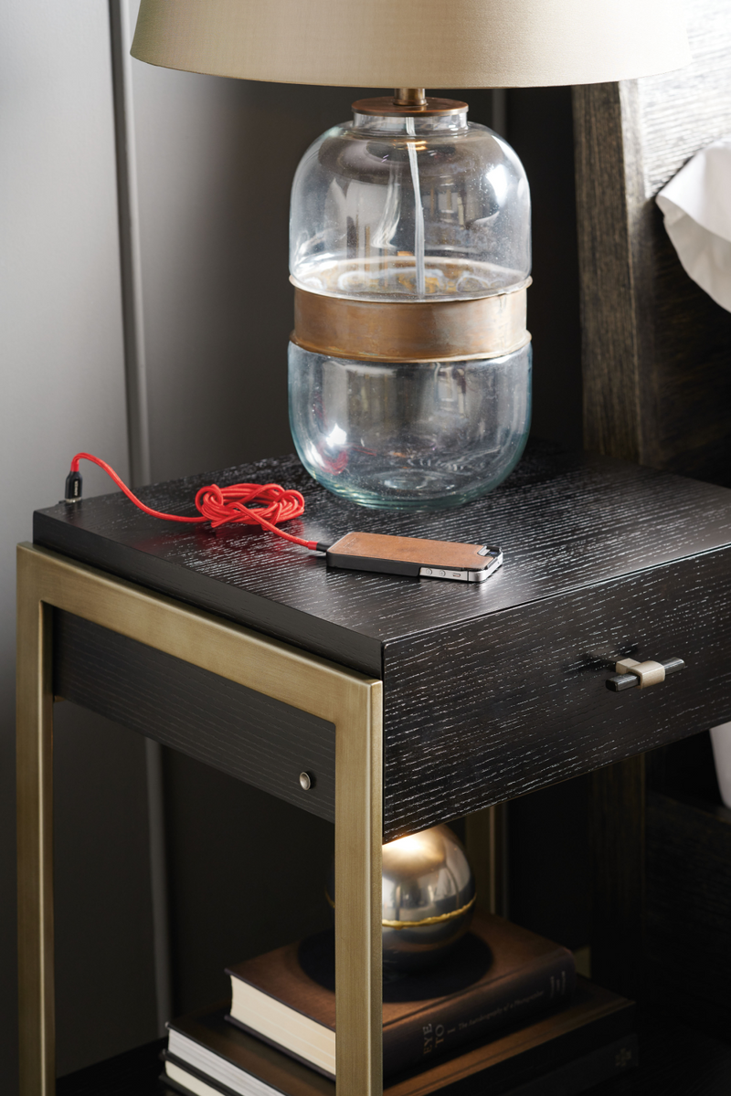 Black Ash Nightstand | Caracole Remix | Oroatrade.com