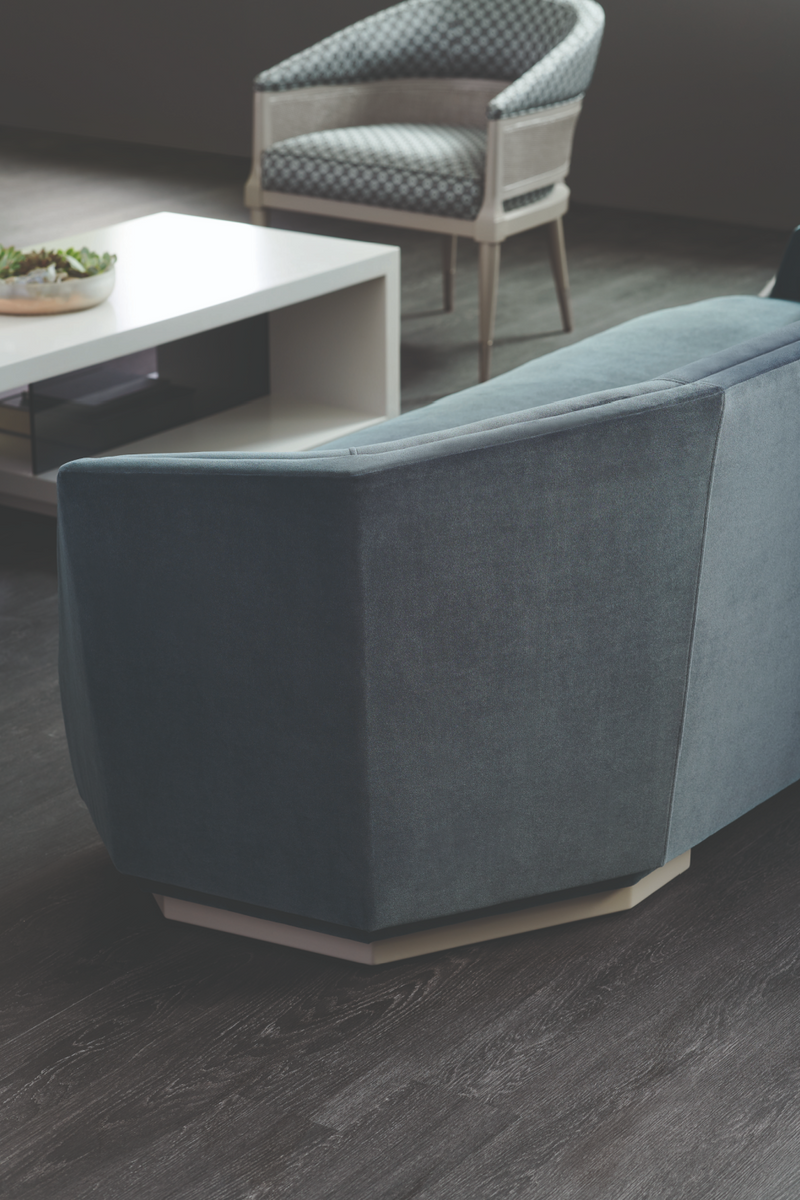 Dark Blue Modern Sofa | Caracole Expressions | Oroatrade.com