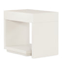 White 1-Drawer End Table | Caracole Expressions